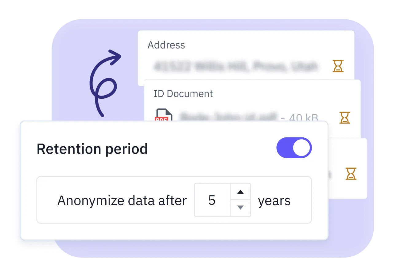 Una imagen que representa el borrado automático para el cumplimiento de gdpr