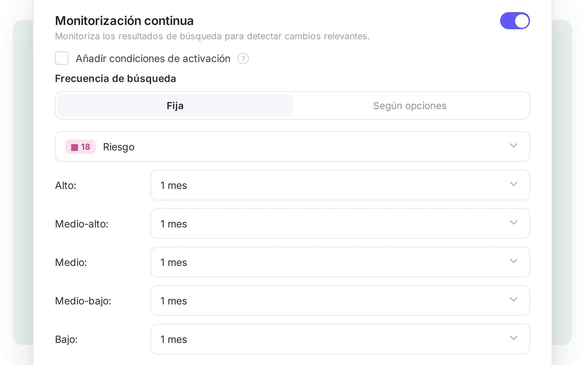 Un dashboard con el estado de cada ficha de LP
