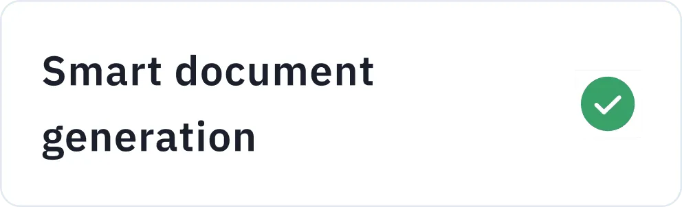 Smart document generation