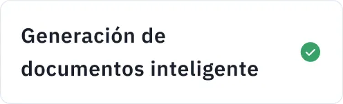 Generación de documento inteligente