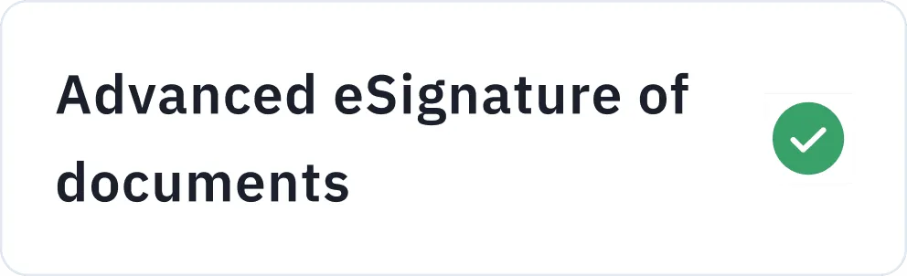 Advance eSignature of documents