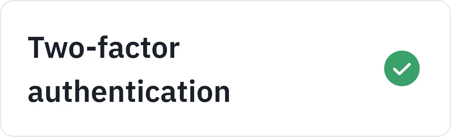 Two-factor authentication